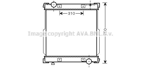 AVA QUALITY COOLING Радиатор, охлаждение двигателя IV2088